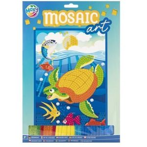 Set creativ, Mozaic din spuma cu sclipici, A4, unicorn imagine