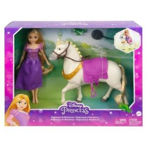 Disney Princess Set Papusa Rapunzel Si Calul Maximus imagine