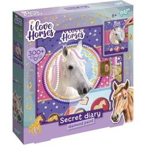 Set creativ DIY, Jurnalul meu cu diamante, Iubesc calutii, Totum imagine