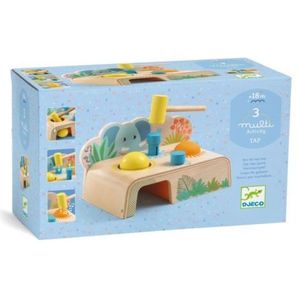 Jucarie bebe din lemn Multi Tap, Djeco imagine