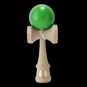 Joc de indemanare din lemn Kendama Ozora, 18 cm - Verde imagine