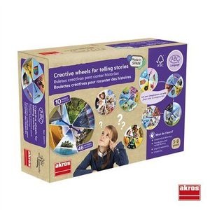Joc educativ pentru dezvoltarea imaginatiei si vocabularului Rulete creative cu povesti imagine
