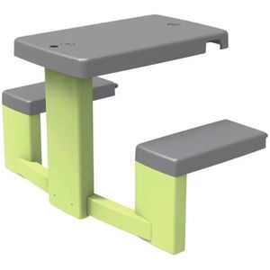 Masa de picnic cu doua banci Smoby Life pentru casuta verde imagine