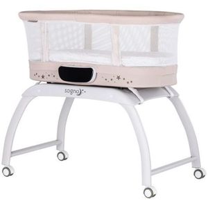 Patut cu leganare si cantar integrat Chipolino Sogno 2 in 1 macadamia imagine