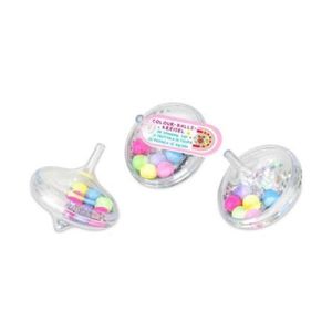 Titirez transparent cu bile colorate imagine