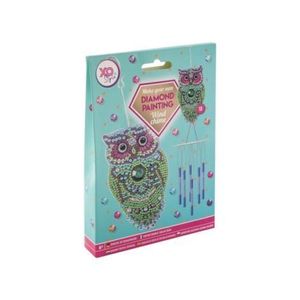 Set creativ DIY, Clopotei de vant, Diamond Painting, bufnita imagine