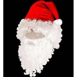 Caciula cu barba si peruca mos craciun imagine