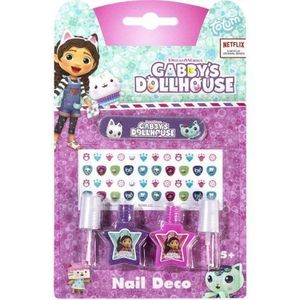 Set cadou cu oje si stickere pentru unghii, cu tematica Gabby Dollhouse imagine