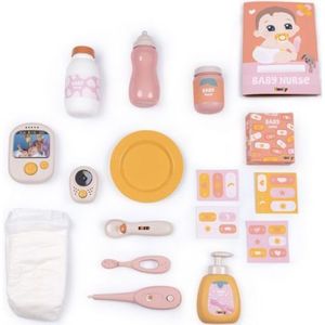 Centru de ingrijire pentru papusi Smoby Baby Nurse Cocoon Nursery 3 in 1 cu 16 accesorii imagine