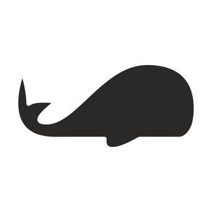 Tabla Scolara sub Forma de Autocolant pentru Scris cu Creta, Balena, Neagra, 120 x 80 cm imagine