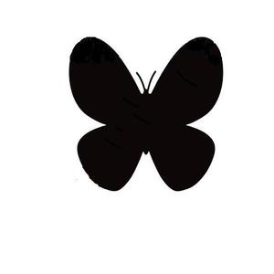 Tabla de scris autocolant, pentru Scris cu Creta, aspect Fluture, Negru, 100 x 100 cm imagine