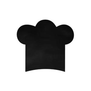 Tabla Scolara sub Forma de Autocolant pentru Scris cu Creta, Boneta bucatar, 60x55 cm imagine