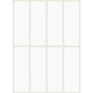 Set 40 Etichete autoadezive, albe, de scris cu markerul, 2.5 x 7.5 cm imagine