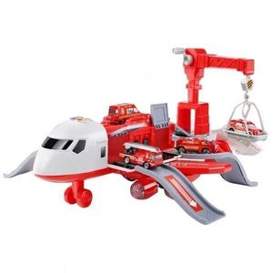 Avion Cargo pentru copii Simulator Transport cu Sunete si Lumini Red imagine