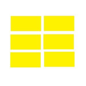 Set 40 Etichete autoadezive dreptunghiulare, galben, 3.5 x 5 cm imagine