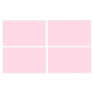 Set 40 Etichete autoadezive dreptunghiulare, roz, 7 x 12 cm imagine