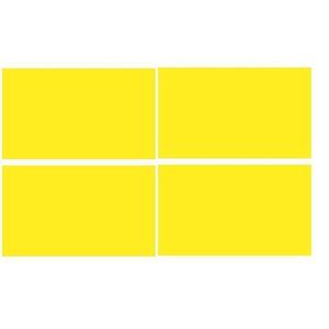 Set 40 Etichete autoadezive dreptunghiulare, galben, 7 x 12 cm imagine