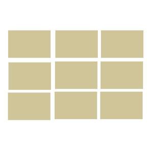 Set 40 Etichete autoadezive dreptunghiulare, maro, 3.5 x 5 cm imagine