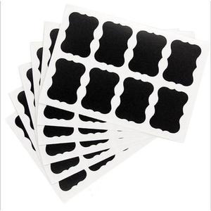 Set 40 Etichete autoadezive, negre, 4x8 cm imagine