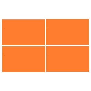 Set 40 Etichete autoadezive dreptunghiulare, portocaliu, 7 x 12 cm imagine