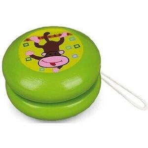 Joc de indemanare: Yo-yo din lemn. Verde imagine