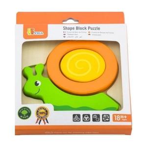 Puzzle din lemn: Melc imagine