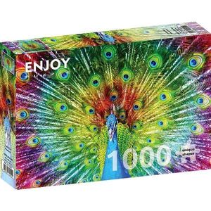 Puzzle 1000: Colorful Peacock imagine