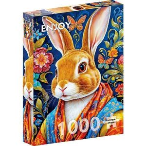 Cool Rabbit - Puzzle 1000 Piese Enjoy imagine