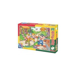 Super puzzle 35. Basme: Cei trei Purcelusi imagine