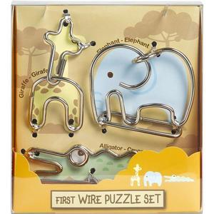 Set 3 puzzle metalice: Animale salbatice imagine