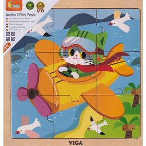 Puzzle din lemn: Avion imagine