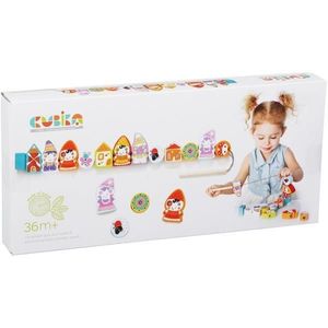 Jucarie din lemn: Papusi pentru indemanare imagine