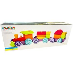 Jucarie din lemn: Trenulet Rainbow Express imagine