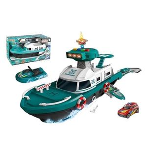 Barca pentru copii cu sunete si lumini culoare verde imagine