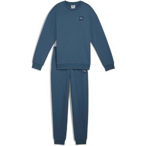 Trening copii Puma Ess Elevated Relaxed Crew Sweat Suit Fl 68972380, 164, Albastru imagine