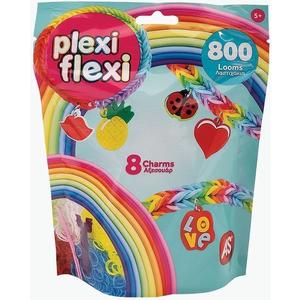 Set Plexi Flexi. 800 elastice din cauciuc si 8 accesorii. Verde imagine