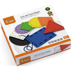 Set de cusut. Forme geometrice din lemn imagine