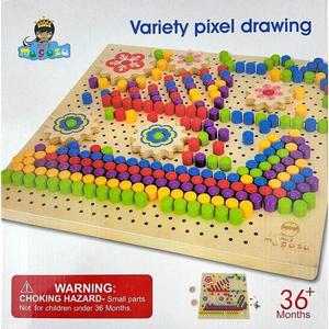 Joc mozaic cu pioneze. Variety Pixel Drawing imagine