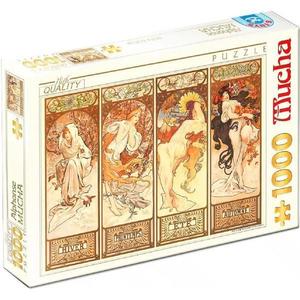 Puzzle 1000: Alphonse Mucha. Seasons imagine