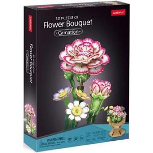 Puzzle 3D: Buchet de flori. Garoafa imagine