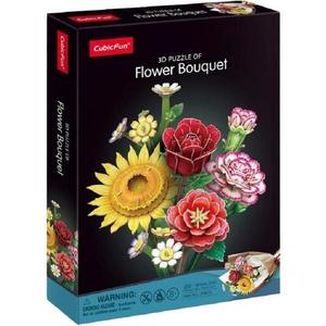 Puzzle 3D: Buchet de flori asortate imagine