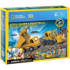 Joc educativ 3D: Mini incarcator si basculanta. Kit STEM imagine