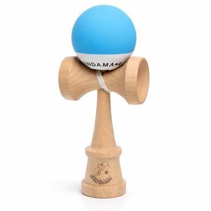 Kendama din Lemn, 18 cm, Bilă Albastră, Jucărie de Îndemânare pentru Copii și Adulți imagine