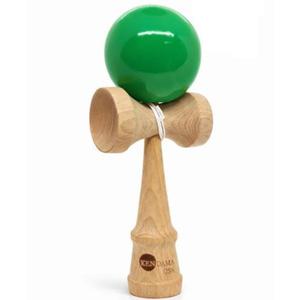 Kendama din Lemn Profesională, Bilă Verde, 25 cm – Jucărie de Îndemânare Skill Toy pentru Copii și Adulți imagine