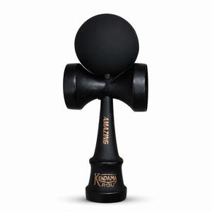 Kendama Profesională din Lemn, Amazing, Negru Mat, Skill Toy pentru Copii și Adulți imagine