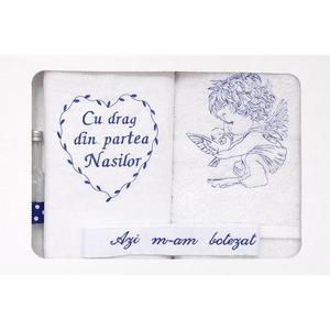 Trusou botez Cu drag din partea Nasilor, albastru - Dany Kids imagine