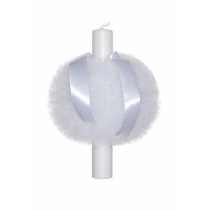 Lumanare de botez alba imagine