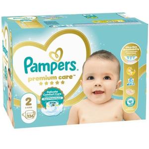 Scutece pentru Bebelusi - Pampers Premium Care Delicate Comfort Mega Box, marimea 2 (4-8 kg), 136 buc imagine