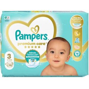 Scutece pentru Bebelusi - Pampers Premium Care Delicate Comfort Jumbo Pack, marimea 3 (6-10 kg), 78 buc imagine