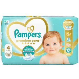 Scutece pentru Bebelusi - Pampers Premium Care Delicate Comfort Jumbo Pack, marimea 4 (9-14 kg), 68 buc imagine